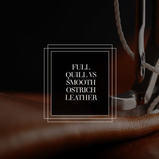 Smooth Ostrich vs Full Quill: Comparing 2 Popular Ostrich Leathers