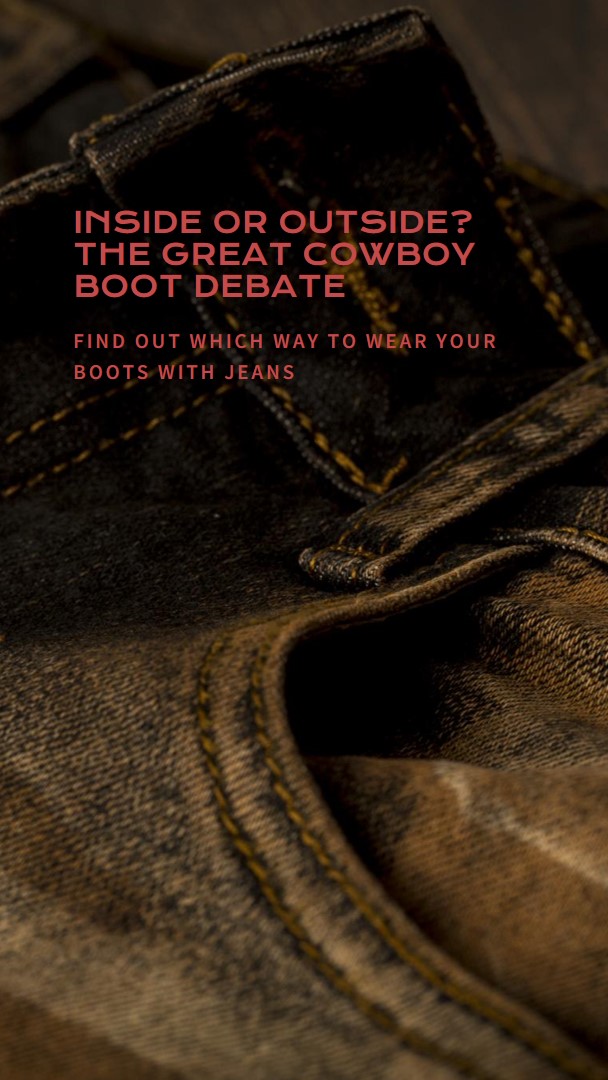 Cowboy Boots Inside or Outside Jeans