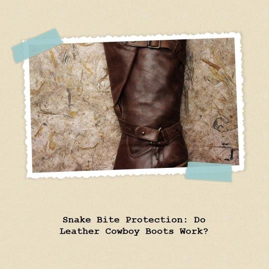 Do Leather Cowboy Boots Protect from Snake Bites? A Concise Analysis