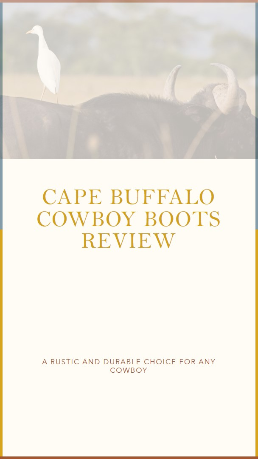 cape buffalo cowboy boots review